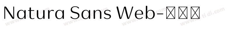 Natura Sans Web字体转换